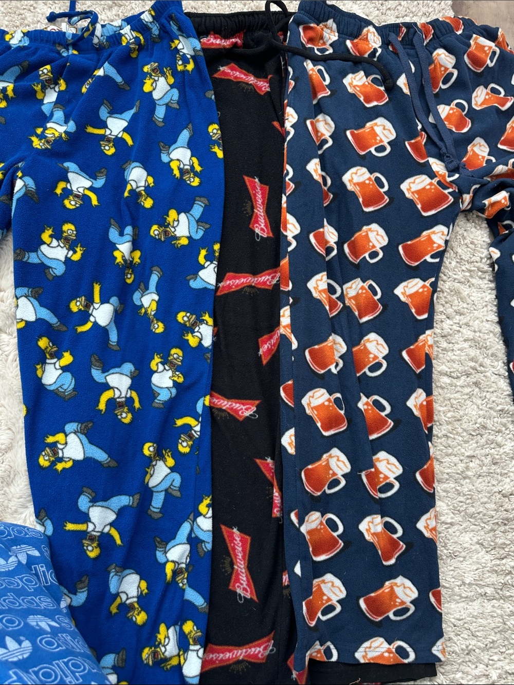 Fleece sleep pants Budweiser Homer Simpson Beer Medium Large
